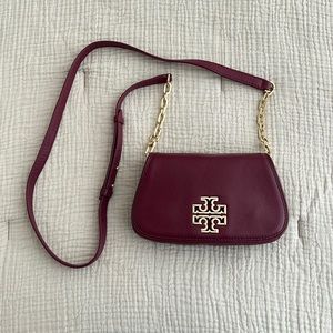 Beautiful burgundy Tory Burch purse